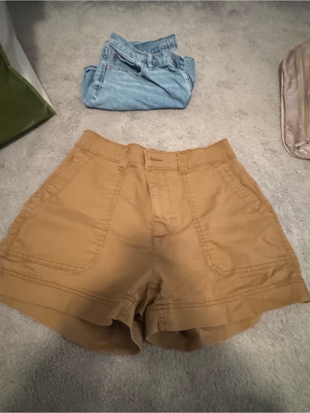 Old Navy Brown High-Waist Utility Cargo Shorts